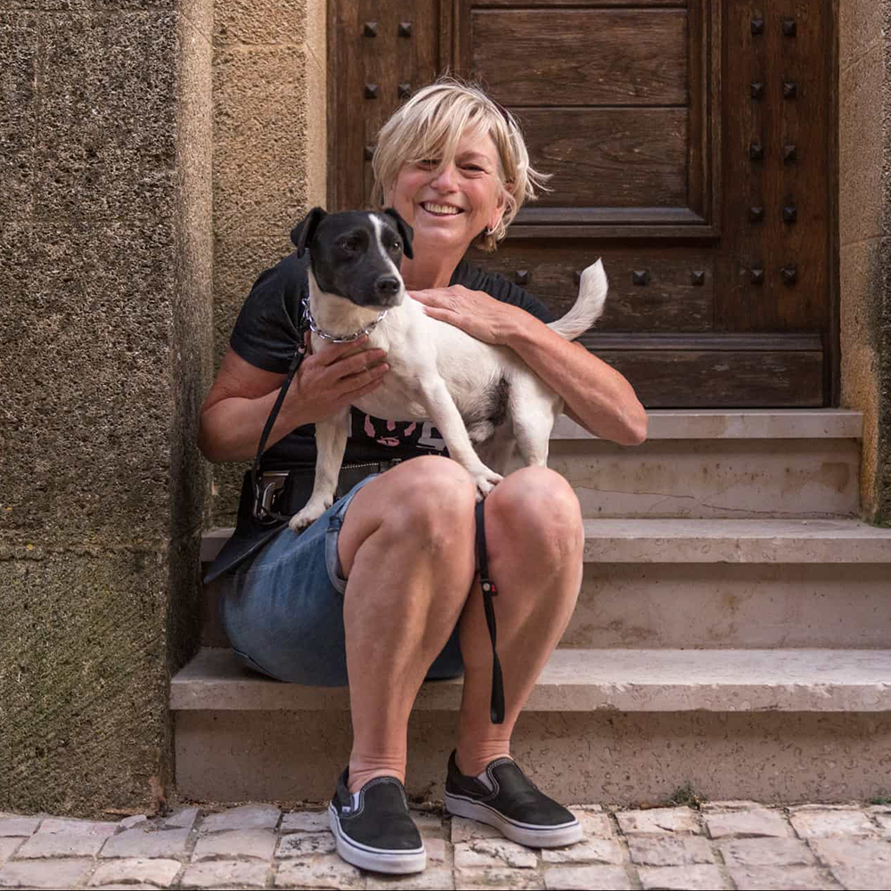 photo of Karen Black and equine friend Fritzy
